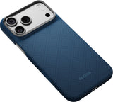 Pitaka iPhone 17 Pro Max/iPhone 18 Pro Max Cover Edge MagSafe Argyle Abyss Blue