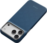 Pitaka iPhone 17 Pro Max/iPhone 18 Pro Max Cover Edge MagSafe Argyle Abyss Blue