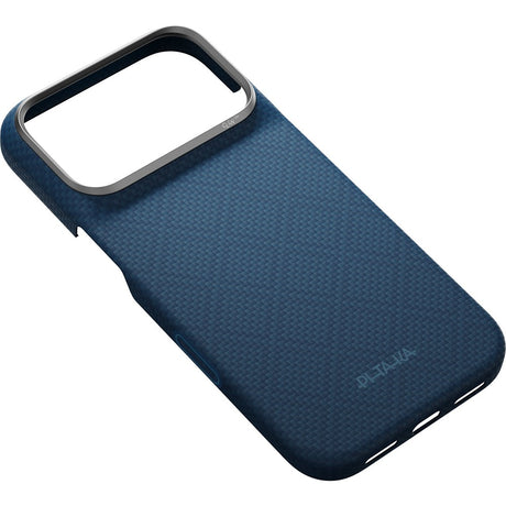 Pitaka iPhone 17 Pro/iPhone 18 Pro Cover Edge MagSafe Argyle Abyss Blue