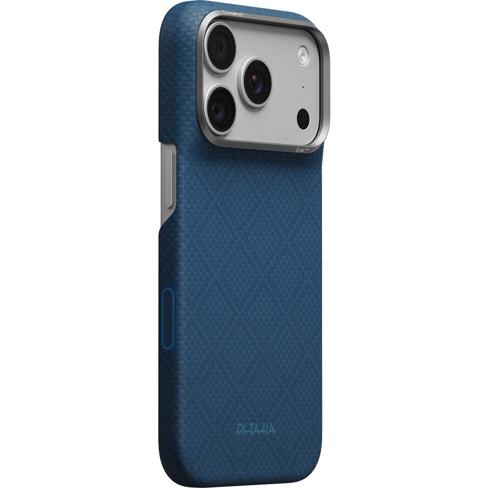 Pitaka iPhone 17 Pro/iPhone 18 Pro Cover Edge MagSafe Argyle Abyss Blue
