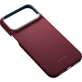 Pitaka iPhone 17 Pro Max/iPhone 18 Pro Max Cover Edge MagSafe Argyle Burgundy