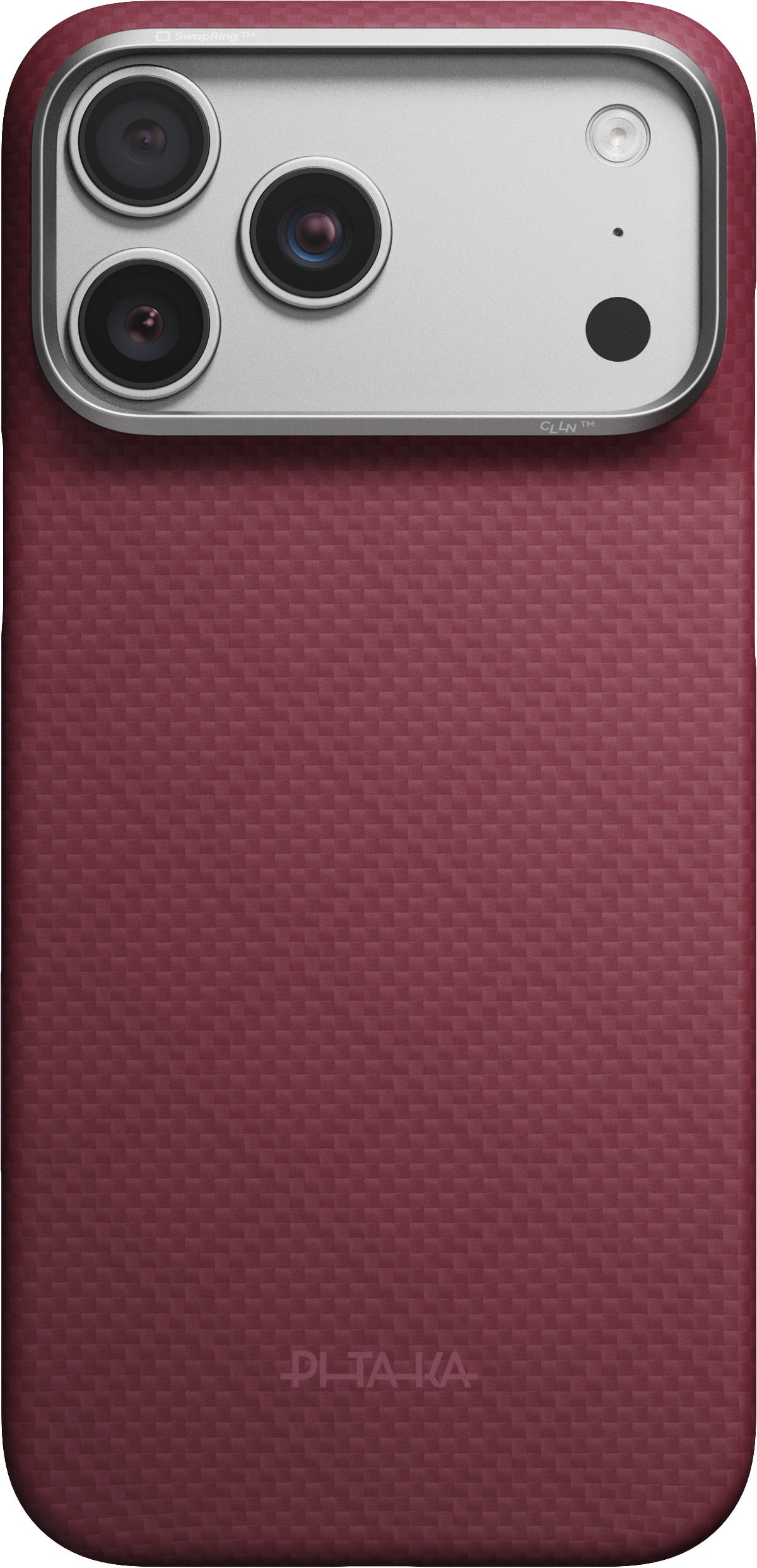 Pitaka iPhone 17 Pro Max/iPhone 18 Pro Max Cover Edge MagSafe Argyle Burgundy