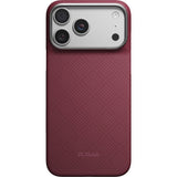 Pitaka iPhone 17 Pro Max/iPhone 18 Pro Max Cover Edge MagSafe Argyle Burgundy