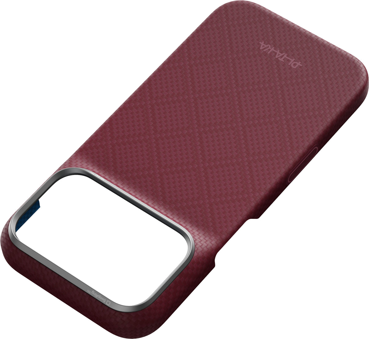 Pitaka iPhone 17 Pro/iPhone 18 Pro Cover Edge MagSafe Argyle Burgundy