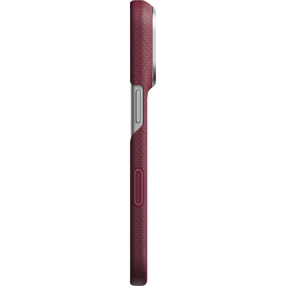 Pitaka iPhone 17 Pro/iPhone 18 Pro Cover Edge MagSafe Argyle Burgundy