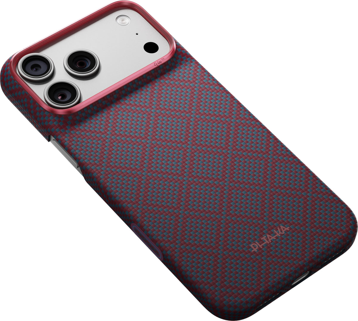 Pitaka iPhone 17 Pro Max/iPhone 18 Pro Max Cover Edge MagSafe Argyle Blue's Red