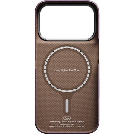 Pitaka iPhone 17 Pro/iPhone 18 Pro Cover Edge MagSafe Charoite Purple
