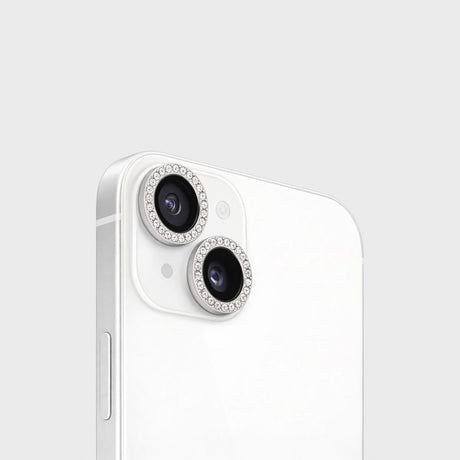 MobileFriend iPhone 14/15/14 Plus/15 Plus Kameralinsebeskytter linsering Bling