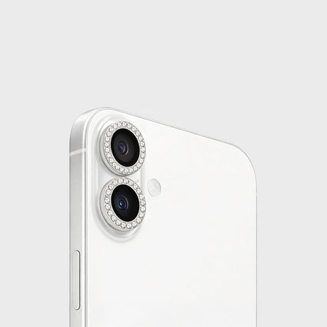 MobileFriend iPhone 16/16 Plus/iPhone 17 Kameralinsebeskytter Linsring Bling