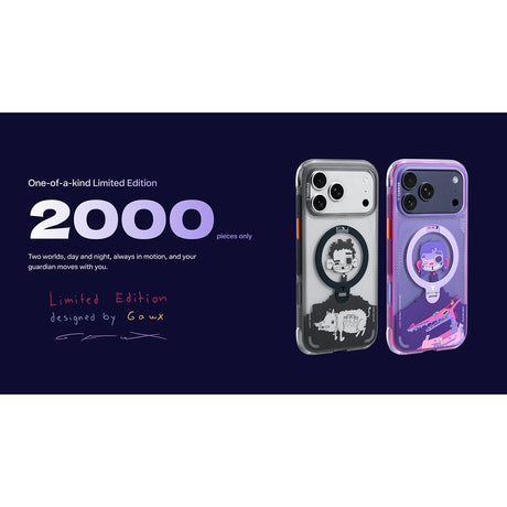Torras iPhone 17 Pro Cover Ostand Q3 Air Gawx Neon Night Muse