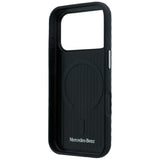 Mercedes Benz iPhone 17 Pro/iPhone 18 Pro Cover i læder med træeffekt Sort