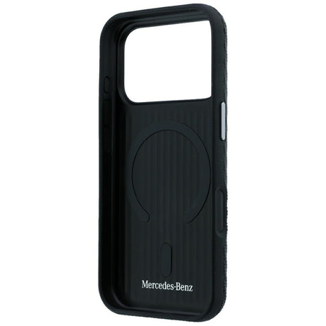 Mercedes Benz iPhone 17 Pro/iPhone 18 Pro Cover i læder med træeffekt Sort