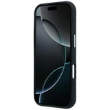 Mercedes Benz iPhone 17 Pro Max/iPhone 18 Pro Max Cover i læder med træeffekt Sort