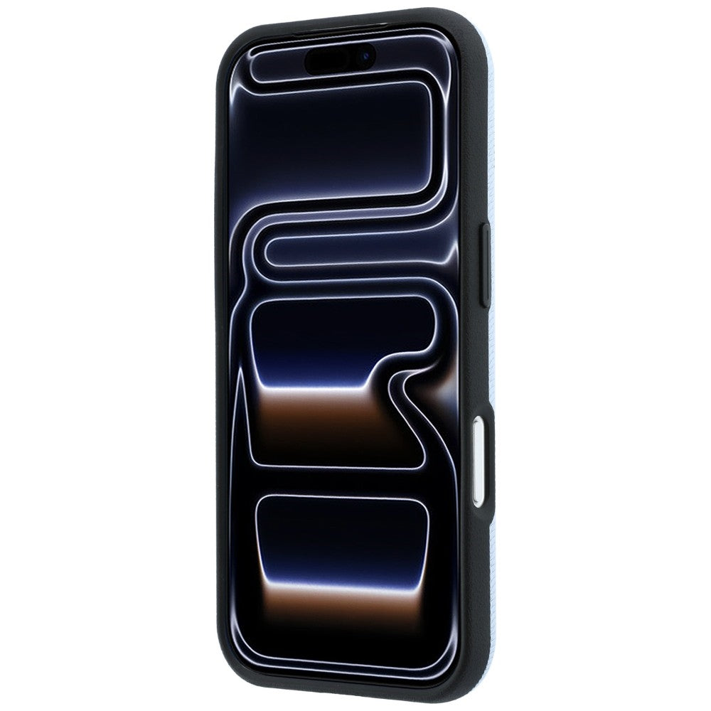 Mercedes Benz iPhone 17 Pro/iPhone 18 Pro Cover i læder med træeffekt Blå