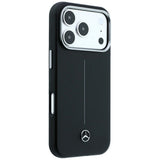 Mercedes Benz iPhone 17 Pro Max/iPhone 18 Pro Max Cover Leather Iconic Line Sort