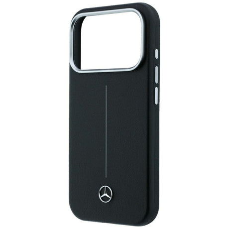 Mercedes Benz iPhone 17 Pro Max/iPhone 18 Pro Max Cover Leather Iconic Line Sort