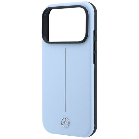 Mercedes Benz iPhone 17 Pro Max/iPhone 18 Pro Max Cover Leather Iconic Line Blå