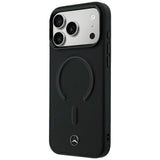 Mercedes Benz iPhone 17 Pro/iPhone 18 Pro Cover i læder med 3D MagSafe, Sort