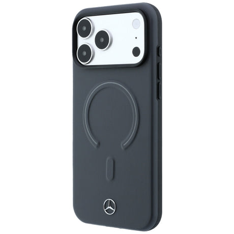 Mercedes Benz iPhone 17 Pro/iPhone 18 Pro Cover Leather 3D MagSafe Grå