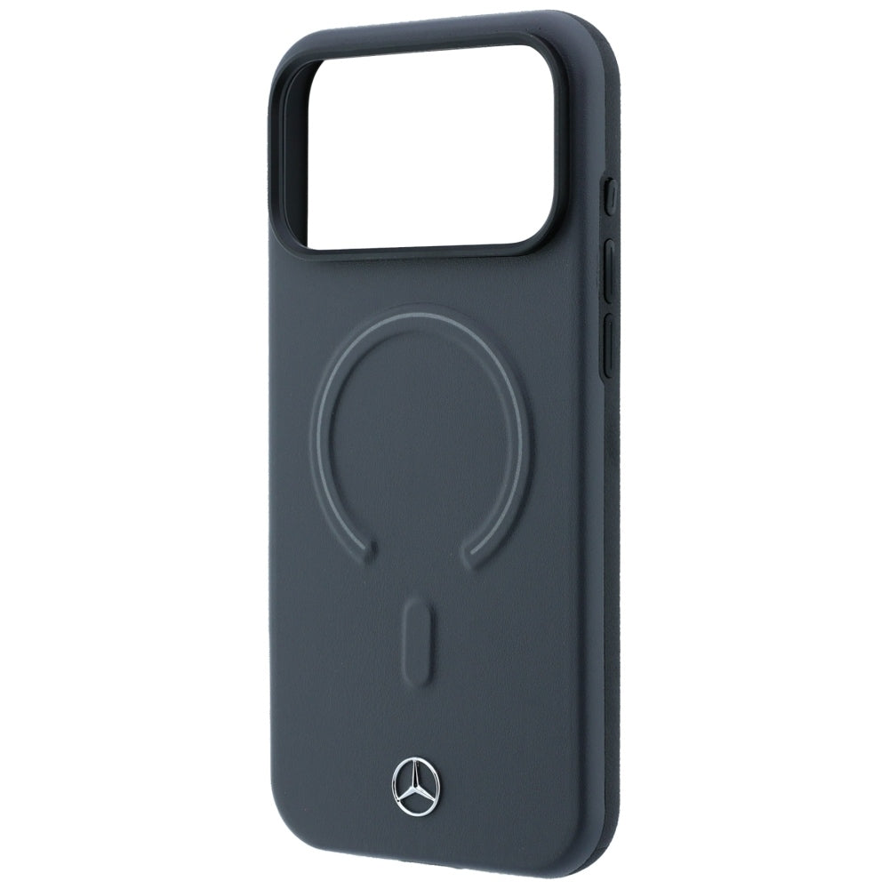 Mercedes Benz iPhone 17 Pro/iPhone 18 Pro Cover Leather 3D MagSafe Grå