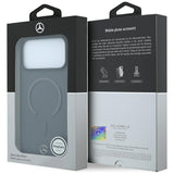 Mercedes Benz iPhone 17 Pro/iPhone 18 Pro Cover Leather 3D MagSafe Grå