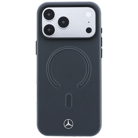 Mercedes Benz iPhone 17 Pro Max/iPhone 18 Pro Max Cover Leather 3D MagSafe Grå