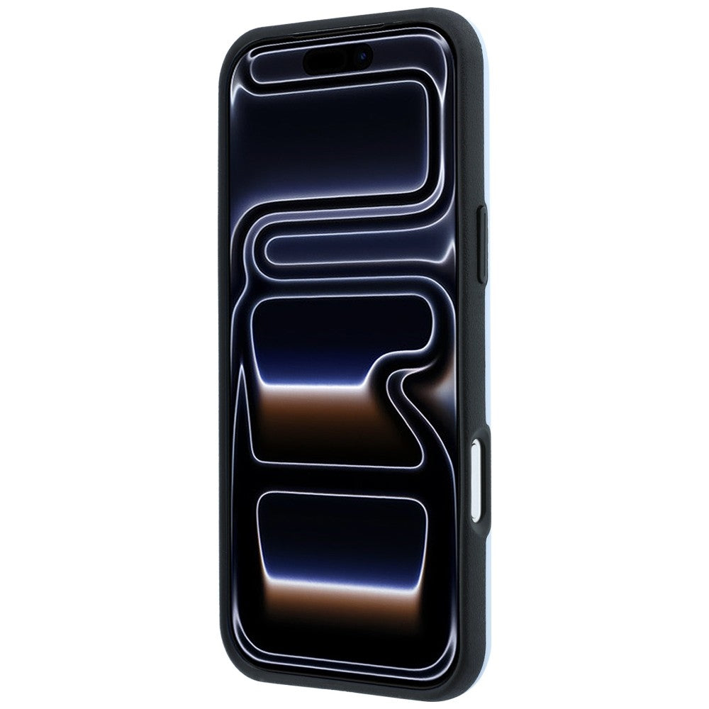 Mercedes Benz iPhone 17 Pro Max/iPhone 18 Pro Max Cover i læder med 3D MagSafe Blå