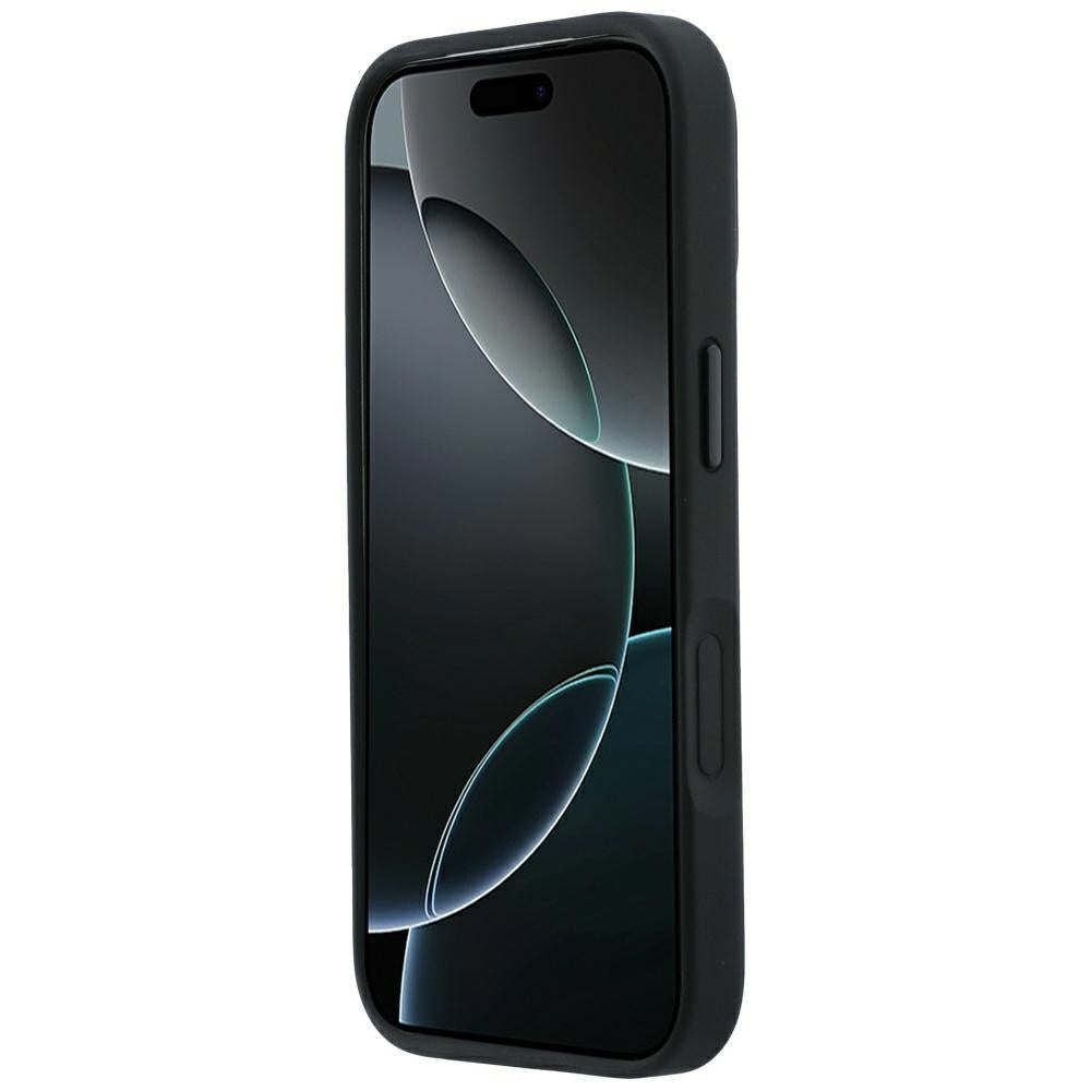 Mercedes Benz iPhone 17 Pro/iPhone 18 Pro Cover Leather Crossed Lines Sort