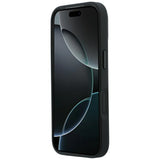 Mercedes Benz iPhone 17 Pro/iPhone 18 Pro Cover Leather Crossed Lines Sort