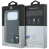 Mercedes Benz iPhone 17 Pro/iPhone 18 Pro Cover i læder med ringstander Sort