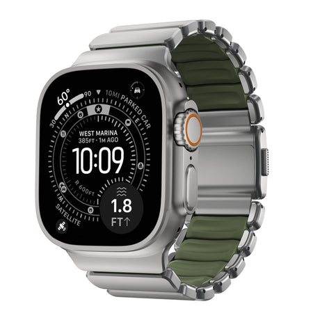 Nomad Apple Watch 45/46mm/Ultra 49mm Armbånd Stratos Band Natural Forest