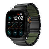 Nomad Apple Watch 45/46mm/Ultra 49mm Armbånd Stratos Band Sort Forest