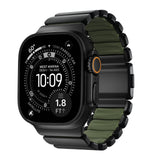 Nomad Apple Watch 45/46mm/Ultra 49mm Armbånd Stratos Band Sort Forest