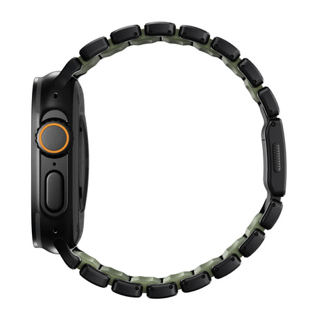 Nomad Apple Watch 45/46mm/Ultra 49mm Armbånd Stratos Band Sort Forest
