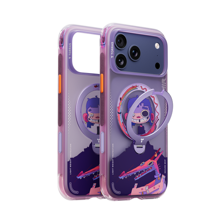 Torras iPhone 17 Pro Cover Ostand Q3 Air Gawx Neon Night Muse