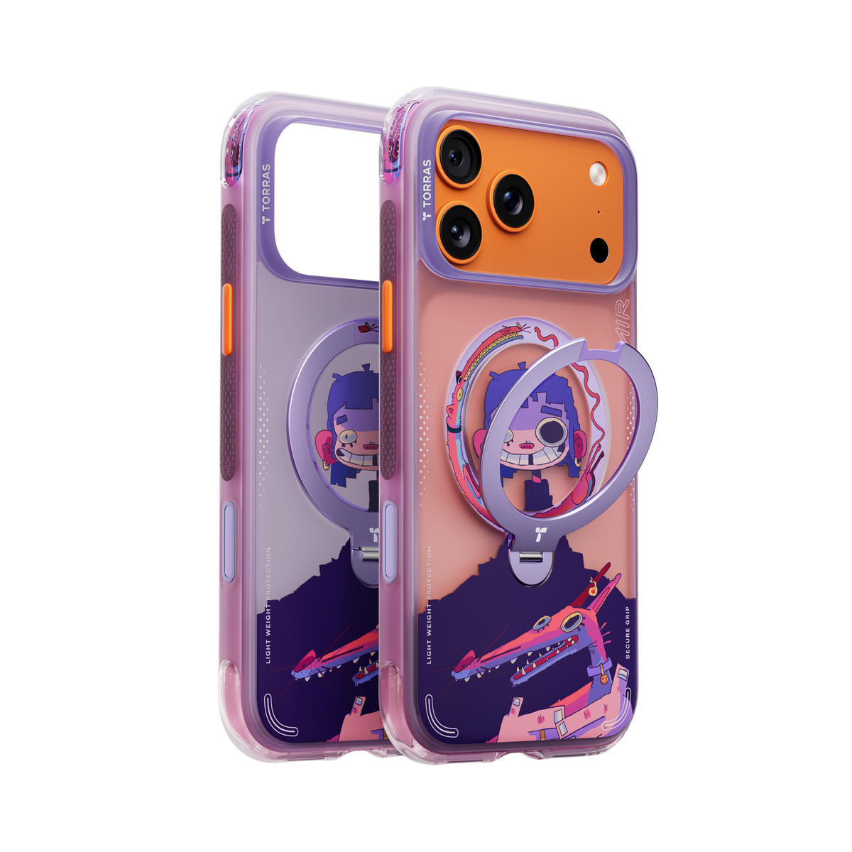 Torras iPhone 17 Pro Max Cover Ostand Q3 Air Gawx Neon Night Muse