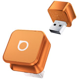 Ottocast Mini Cube Trådløs CarPlay/Android Auto Adapter Orange
