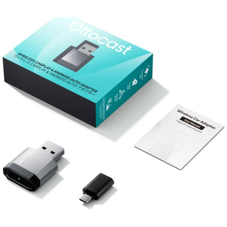 Ottocast Mini Nova Trådløs Apple Carplay/Android Auto Adapter