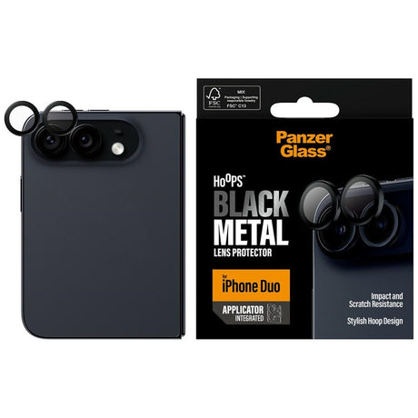 PanzerGlass iPhone Duo Kameralinsebeskytter Hoops Sort