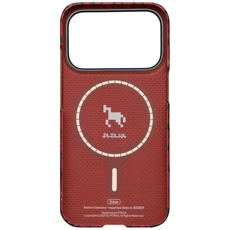 Pitaka iPhone 17 Pro Max Cover Edge MagSafe Maroon