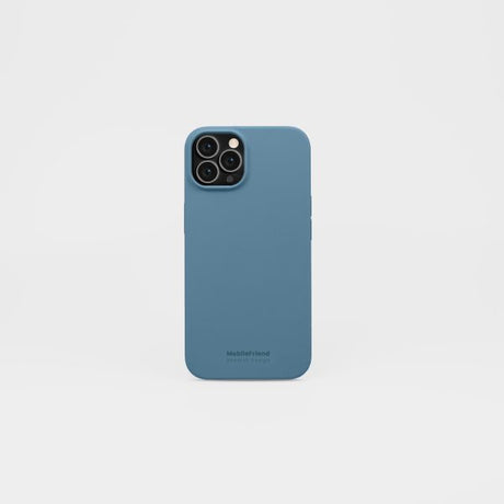 MobileFriend iPhone 12/iPhone 12 Pro Skal Silikon Pacific Blue