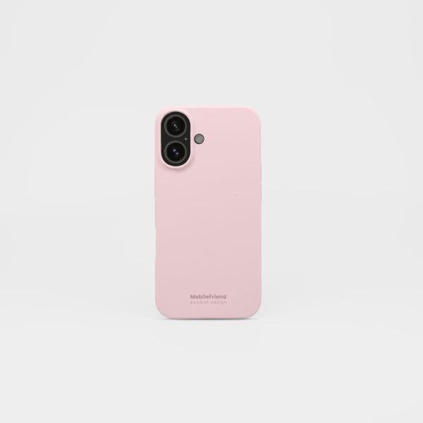 MobileFriend iPhone 16 Skal Silikon Rosa