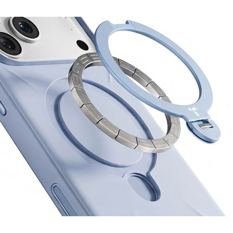 Torras iPhone 18 Pro Cover Ostand Q3 Silicone Blå