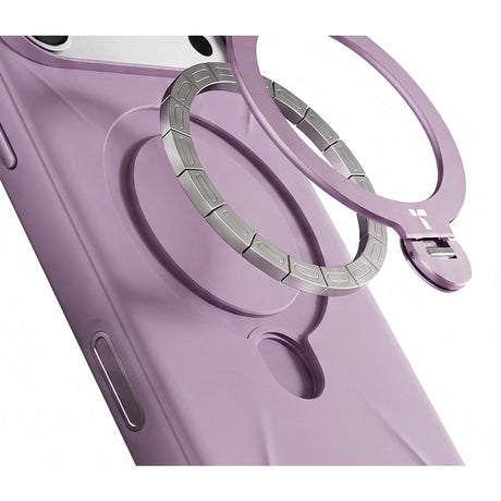 Torras iPhone 18 Pro Max Cover Ostand Q3 Silicone Lilla