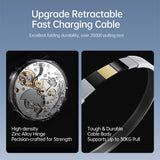 SiGN 65W Hurtiglader GaN med udtrækbar USB-C kabel Hvid