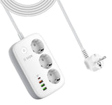 SiGN Smart WiFi 3-vejs Stikdåse 30W USB-A/USB-C 1,5m