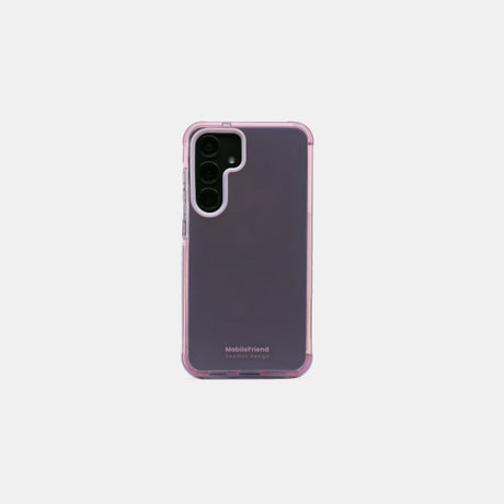 MobileFriend Samsung Galaxy S24/S25 Skal Seethrough Rosa