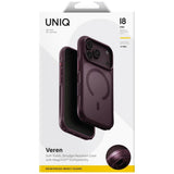 Uniq iPhone 17 Pro/iPhone 18 Pro Cover Veren MagClick bordeaux