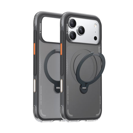 Torras iPhone 18 Pro Max Cover Ostand Q3 Air Shadow Black