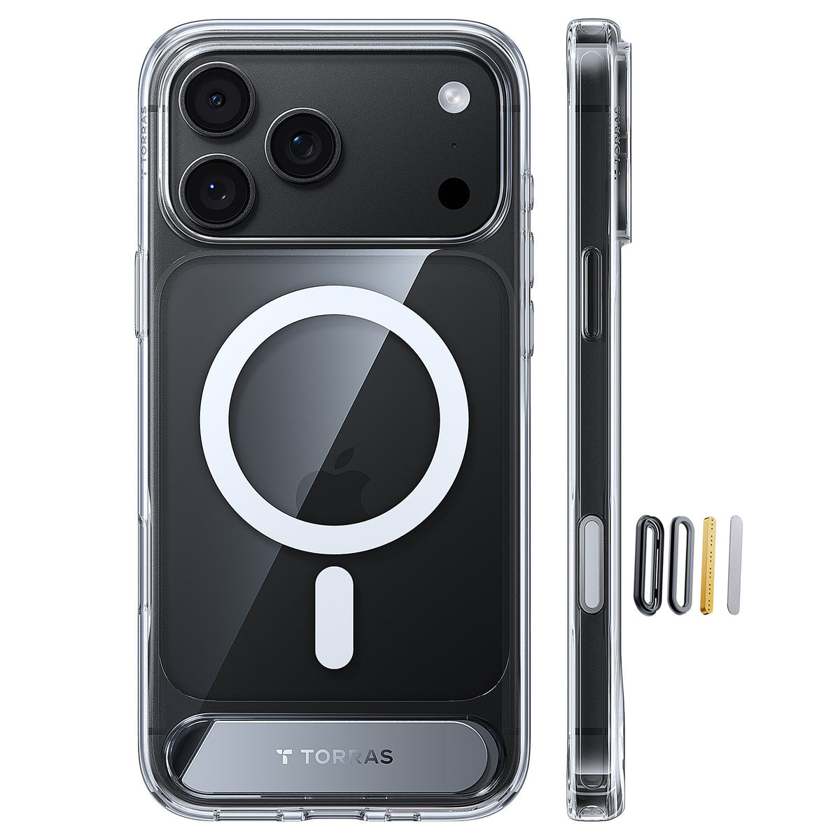 Torras iPhone 18 Pro Cover Ostand L1 Klar